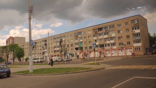 город Орша.поездка в автобусе №23 Вокзал - ул.Соляникова.Часть 1 смотреть онлайн