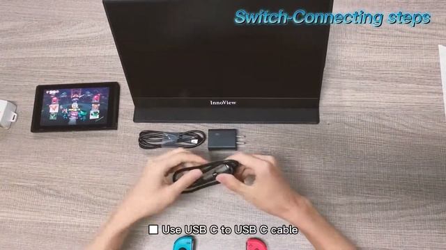 INVPM406 InnoView 15.8' FHD portable monitor unboxing video and connected equipment смотреть онлайн