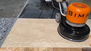 Полировка мрамора с использованием Унипадов, кристаллизатора TEN, мылом для камня STONE SOAP SPECIA