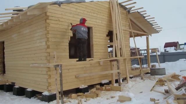 123-16 - Выпиливание оконных проемов