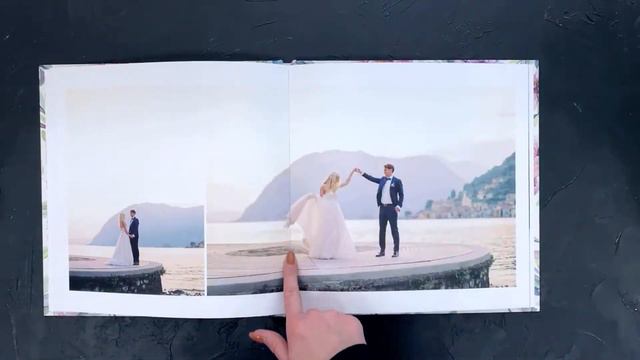 Фотоальбом в цельной фотообложке, 2 минибука и светлая коробка. смотреть онлайн