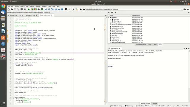 Face Mask Detector- Deep learning project(Classifying from image and webcam) смотреть онлайн