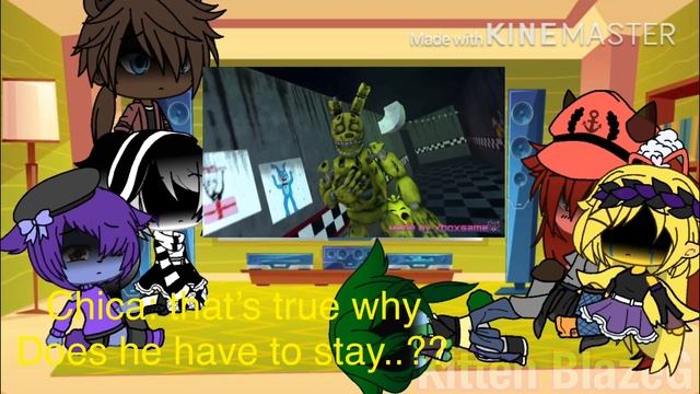 Fnaf 1 + springtrap and Mari reacts to springtrap finale || gacha|| смотреть онлайн