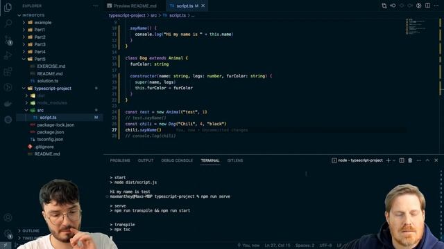 Inheritance I TypeScript Basics #16 смотреть онлайн