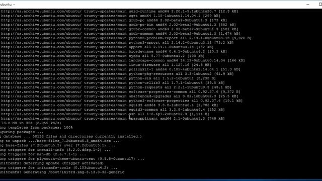 UBUNTU 14.04 - apt-get update && apt-get upgrade PART 1 смотреть онлайн