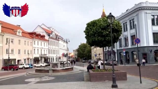 Вильнюс, Литва. Прогулка по городу. Путешествие по Европе. смотреть онлайн