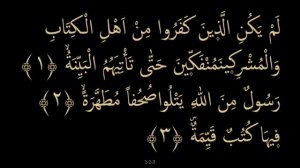 Выучите Коран наизусть | Каждый аят по 10 раз ?| Сура 98 "Аль-Баййина"  (1-4 аяты)