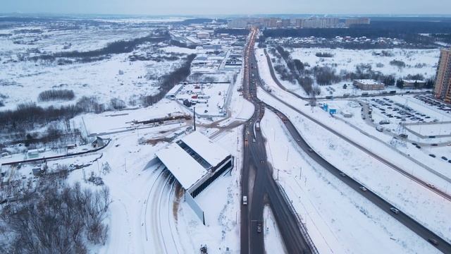 М5 Урал. Обход посёлка Октябрьский. Участок в п. Мирный (09.01.2022) смотреть онлайн