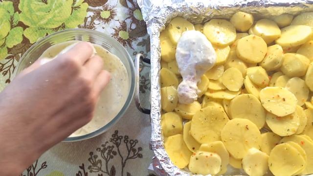 Куриные голени с картошкой в духовке - вкусный рецепт на Раз - Два! смотреть онлайн