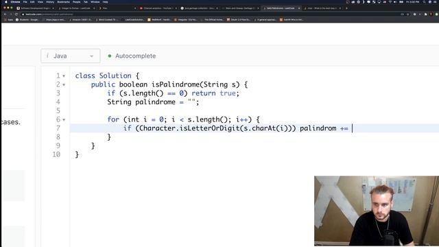 LeetCode 125 | Valid Palindrome | Algorithm Explained (Java) смотреть онлайн