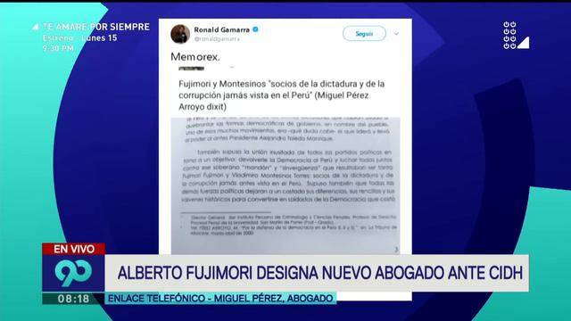 Alberto Fujimori: habla Miguel Pérez Arroyo, abogado del expresidente ante Corte IDH смотреть онлайн