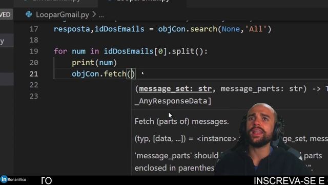 Como Loopar caixa de emails e como baixar anexos de emails usando Python com IMAPLIB смотреть онлайн