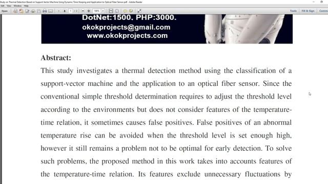 A Study on Thermal Detection Based on Support Vector Machine Using Dynamic Time Warping and Applica смотреть онлайн