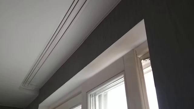 Скрытый карниз в натяжном потолке на кухне (Вариант 1) смотреть онлайн