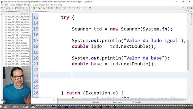 Java - Como Descobrir a Área de um Triângulo Isósceles смотреть онлайн
