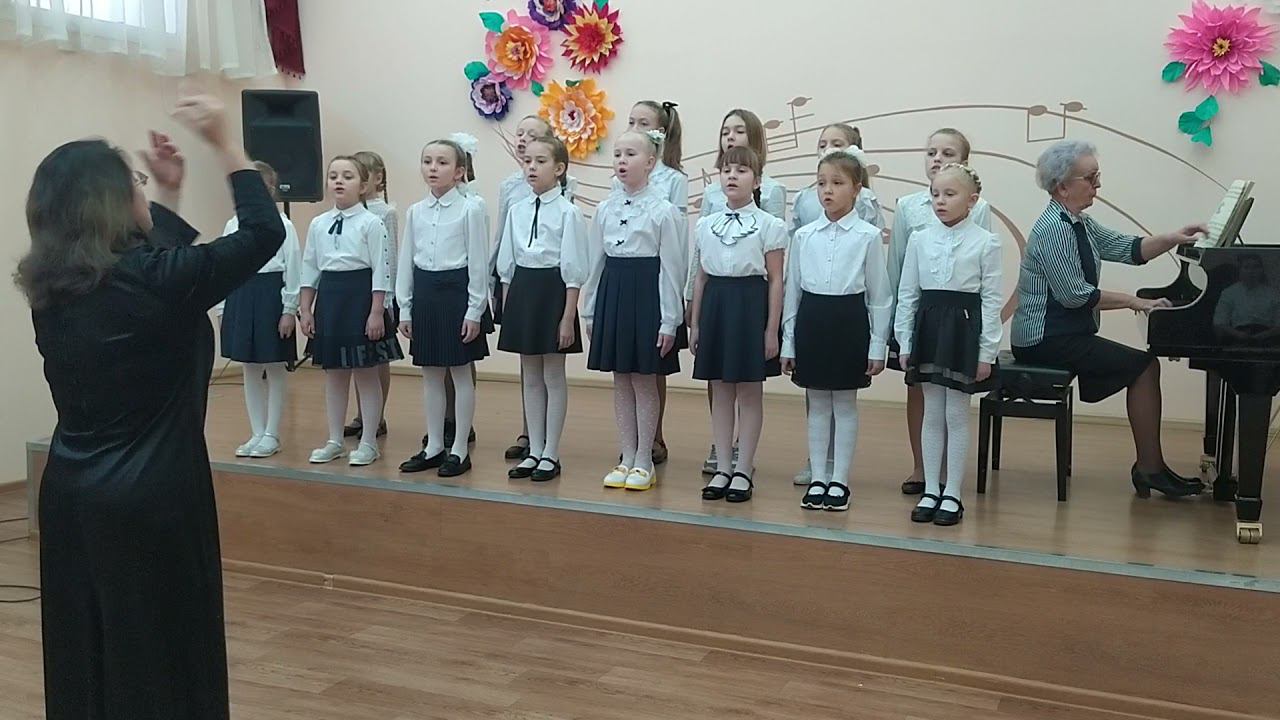 Младший хор "Звуки радуги" Муз.Р.Паулса, стихи Райниса (перевод О.Петерсона) "Добрая зима" смотреть онлайн