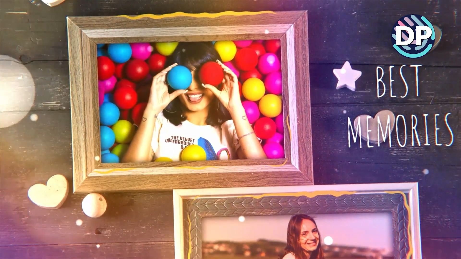 Летающие фоторамки с эффектом комикса Best Memories Photo Frame Gallery adobe after effects+ смотреть онлайн