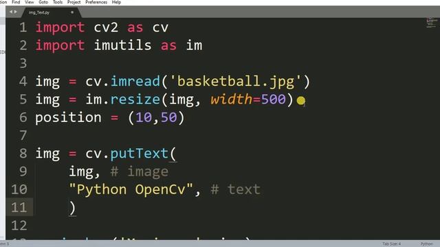How to display text on image Python OpenCv смотреть онлайн