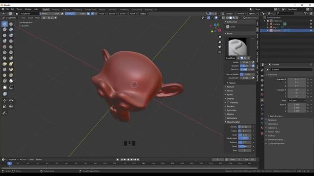 05. Blender Sculpting Кисти Часть4 смотреть онлайн