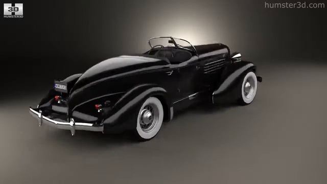 Auburn 851 SC Boattail Speedster 1935 3D model by 3DModels.org смотреть онлайн