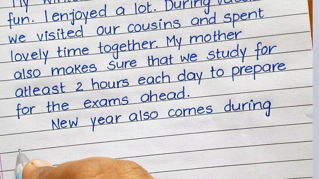 Essay on winter vacation | How i spent my winter Vacation | winter Holidays essay смотреть онлайн