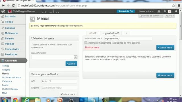 Tutorial: Como quitar el menu de una cabecera en wordpress. смотреть онлайн