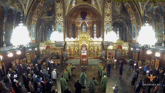 Акафист прп. Амвросию Оптинскому | Полиелей | Фрагмент трансляции праздничного всенощного бдения смотреть онлайн