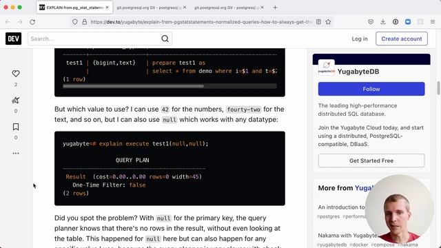 5mins of Postgres E35: Run EXPLAIN on normalized queries from pg_stat_statements w/ plan_cache_mode смотреть онлайн