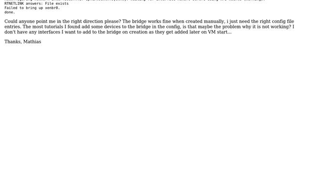Debian Network Bridge Configuration - /etc/network/interfaces (3 Solutions!!)