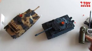 Танковый бой. Танки с пультом на радиоуправлении со светом и звуком. Обзор
