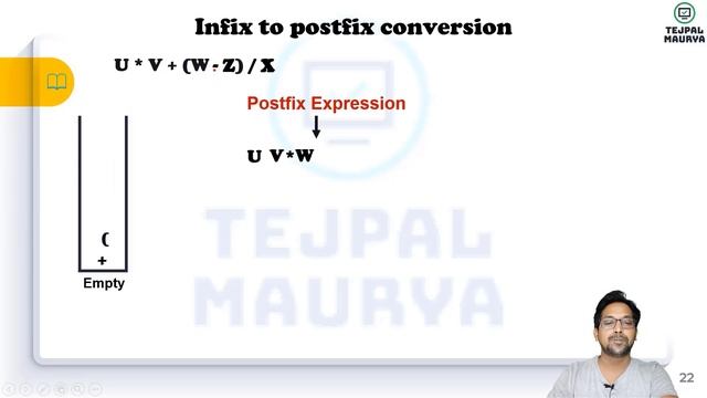 Postfix and Prefix conversion Stack Data Structure in Python | Chapter 9 | Part 2 | Class 12 CS смотреть онлайн