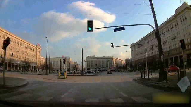 Driving through Warsaw Downtown & Mokotów district / поездка в Варшаву 8 / Autofahren in Warschau 8 смотреть онлайн
