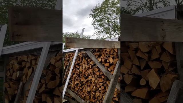 Конструкция навеса для дров