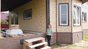 Внешняя отделка дома из СИП панелей. Проект 22С.