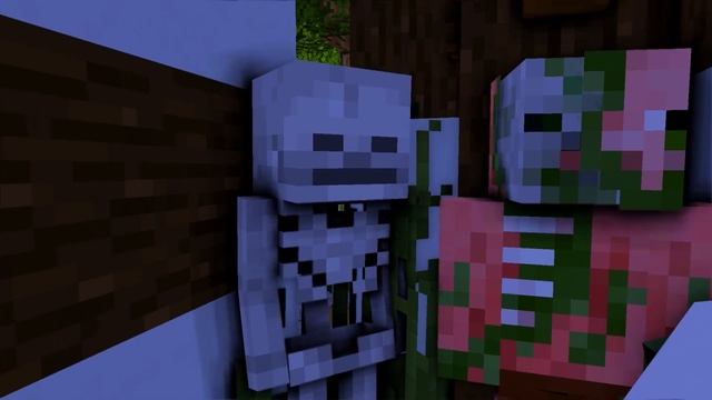Monster School : Zombie Pigman Love Curse - Minecraft Animation смотреть онлайн
