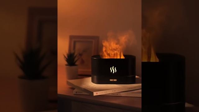 Увлажнитель воздуха ультразвуковой с подсветкой пламя 3в1 / ХИТ 2022! смотреть онлайн