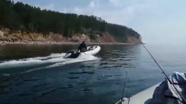 Небольшой выход (60км) на ПВХ лодках для отдыха и рыбалки на п.остров "Монастырка" (Братский р-он) смотреть онлайн