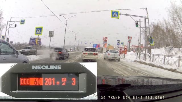 Сигнатурный радар-детектор Neoline X-COP 6000s (5900s) настройка меню , пример работы с радарами. смотреть онлайн