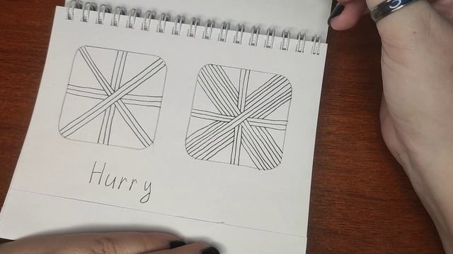 Зентангл Тангл Hurry