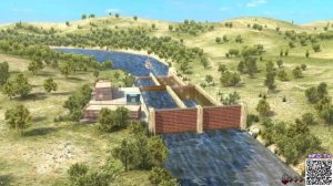 Работа речного шлюза