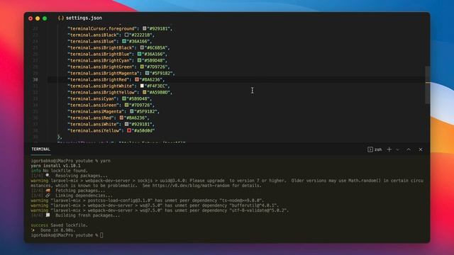 VS Code #3 - Цветовая тема терминала смотреть онлайн