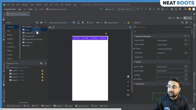 Complete Guide to Linear Layout in Android Studio: Designing Stunning App Interfaces in Hindi #9 смотреть онлайн