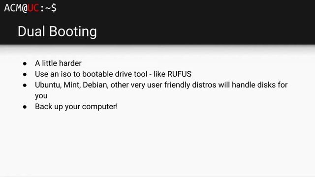 ACM@UC - The world of Linux смотреть онлайн