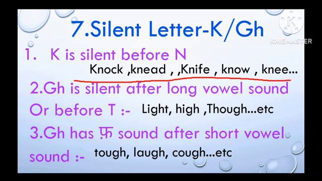 Silent letter rule || Pronunciation || in English grammar || part -4 || смотреть онлайн