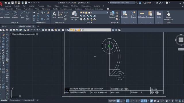 Autodesk AutoCAD 2021 plantilla yo dwt 2020 10 11 11 24 53 смотреть онлайн