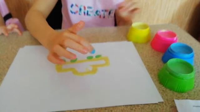 Рисуем пальчиковыми красками смотреть онлайн