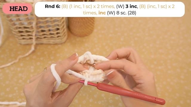 Crochet 7 First Rounds - Corgi Biscuit