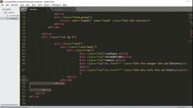 PHP basic CRUD (Creating, Reading, Updating, Deleting) using Mysqli Database смотреть онлайн