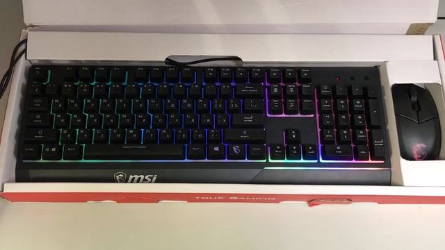 Клавиатура MSI Vigor GK30 combo с мышкой. ЭЛЕКТРОСТОК смотреть онлайн