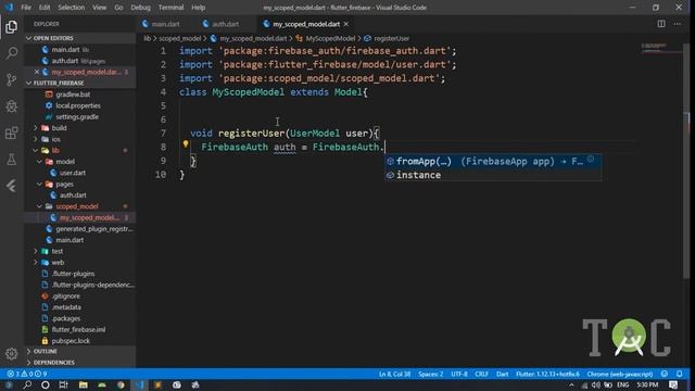 Register User | Flutter and Firebase Auth | Create Flutter App with Google Firebase | Part 2 смотреть онлайн